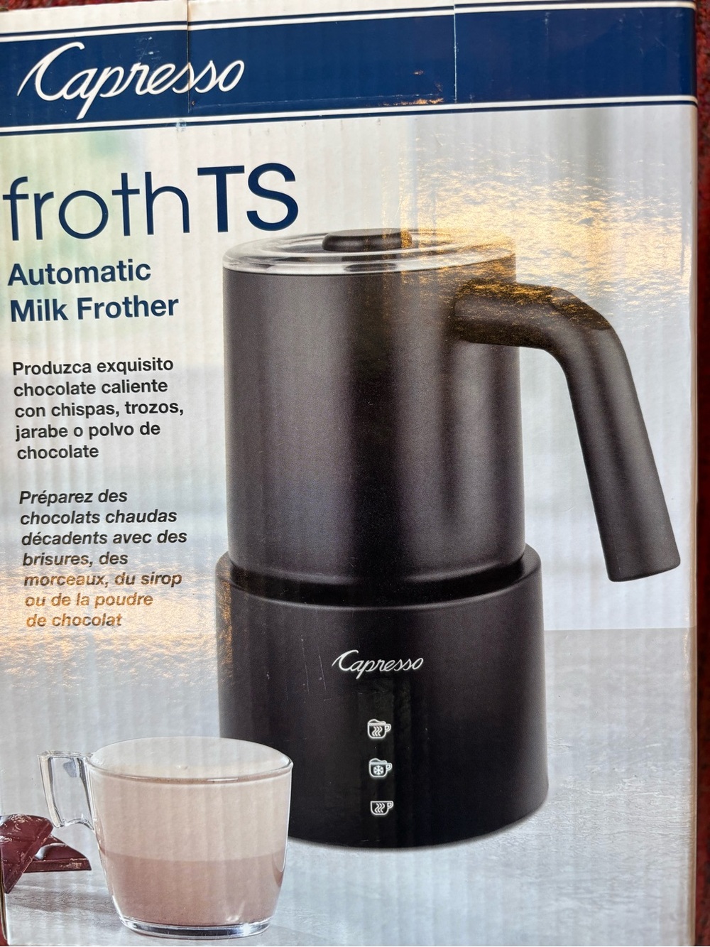 Capresso frothTS Automatic Milk Frother - Black New